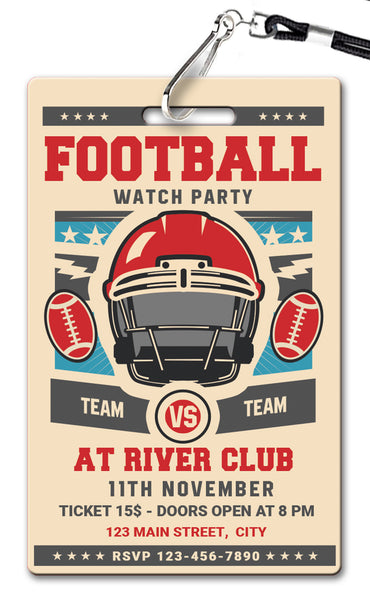 Super Bowl Watch Party Flyer Template