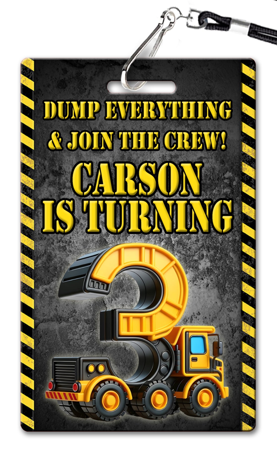 Construction Birthday Invitation