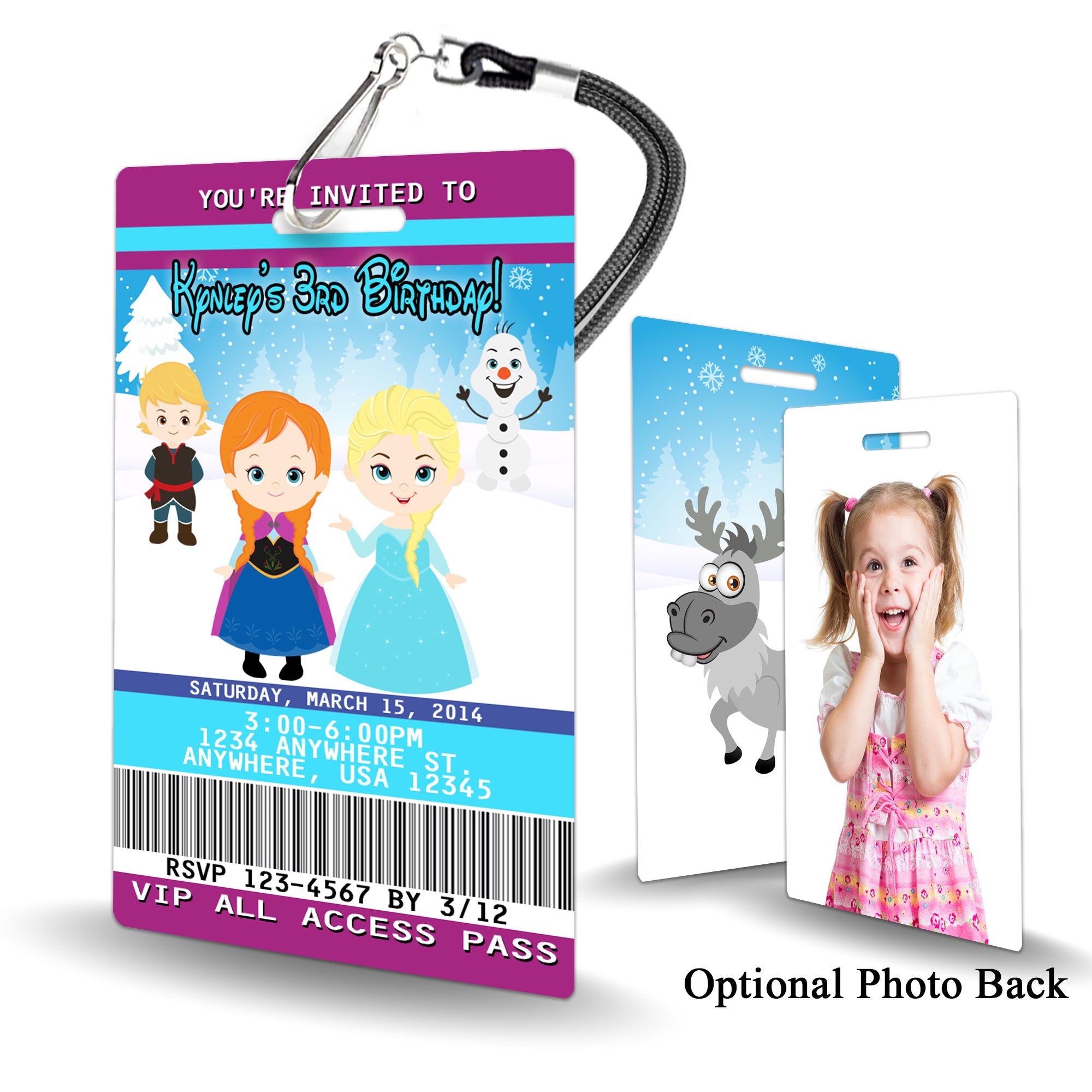 Frozen Birthday Invitations - PVC Invites - VIP Birthday Invitations frozen-birthday-invitations-pvc-invites-vip-birthday-invitations