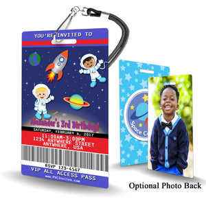 Outer Space Birthday Invitation