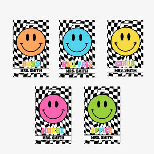 Smiley Face Hall Passes (Set of 10)