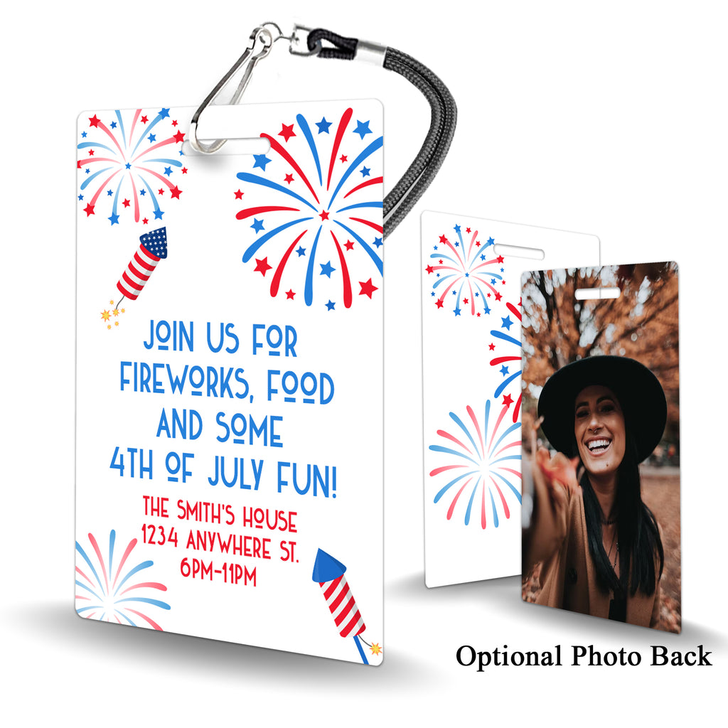 Fourth of July Fireworks Invitations