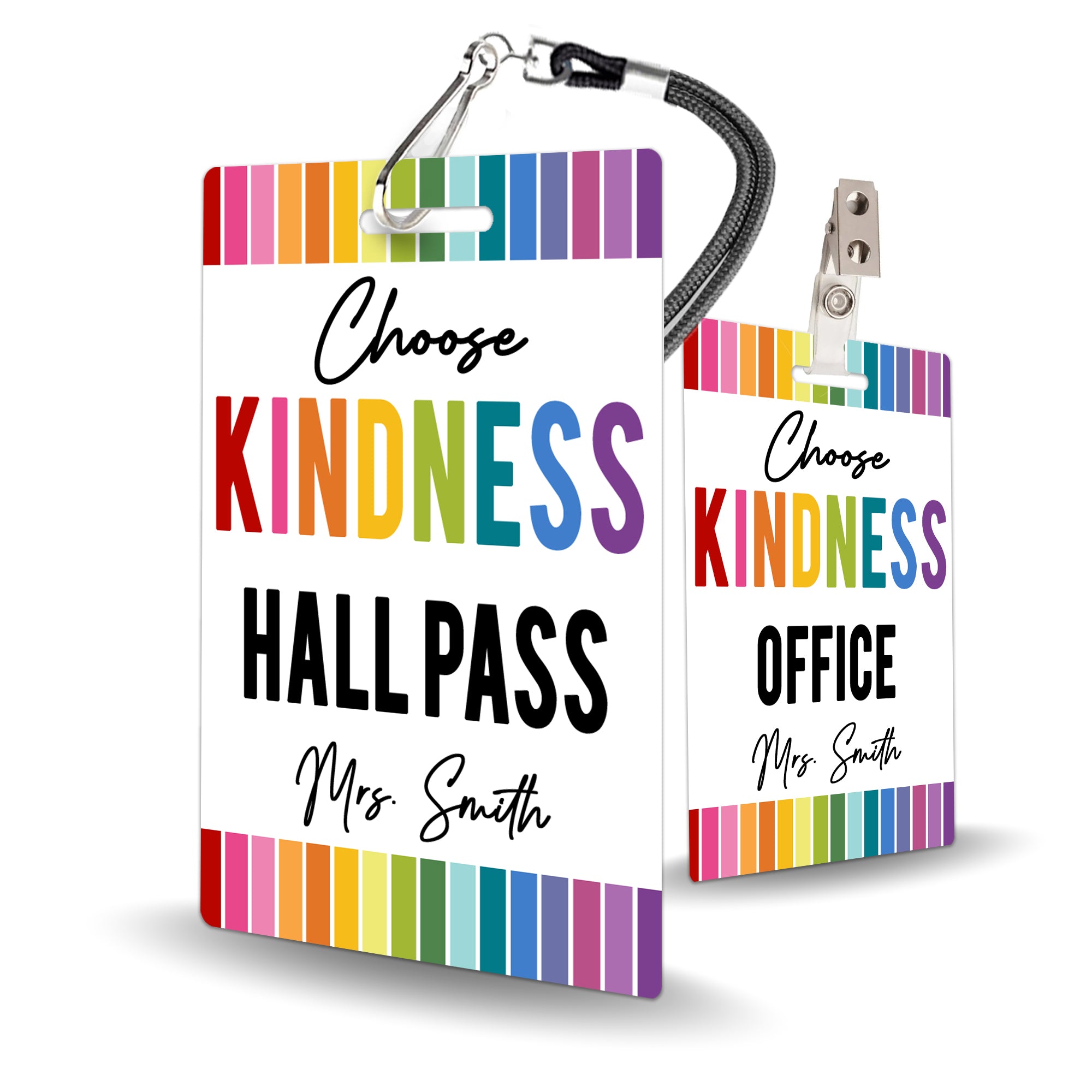 Kindness Theme Classroom Hall Pass Set of 10