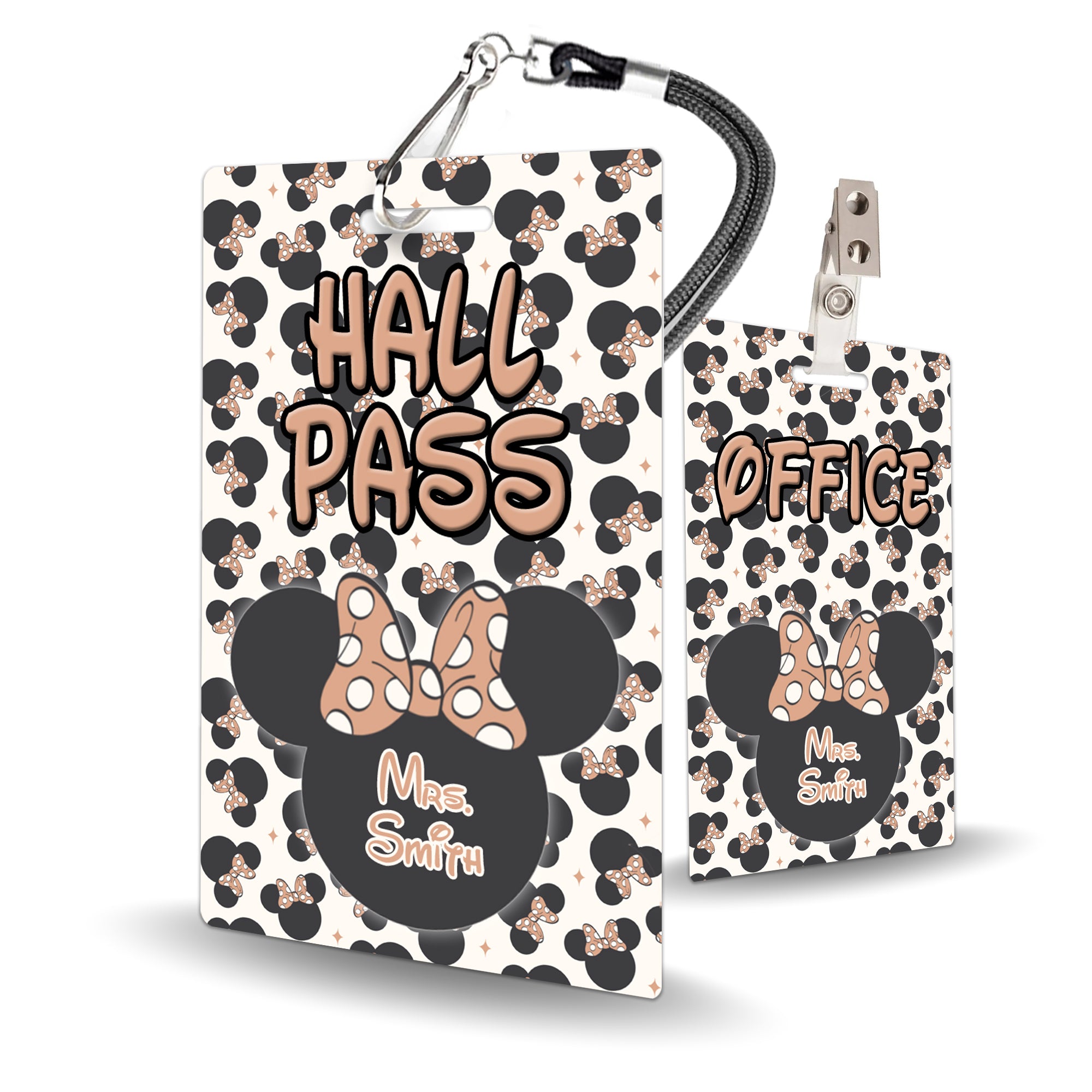 Minnie Theme Classroom Hall Pass Set of 10