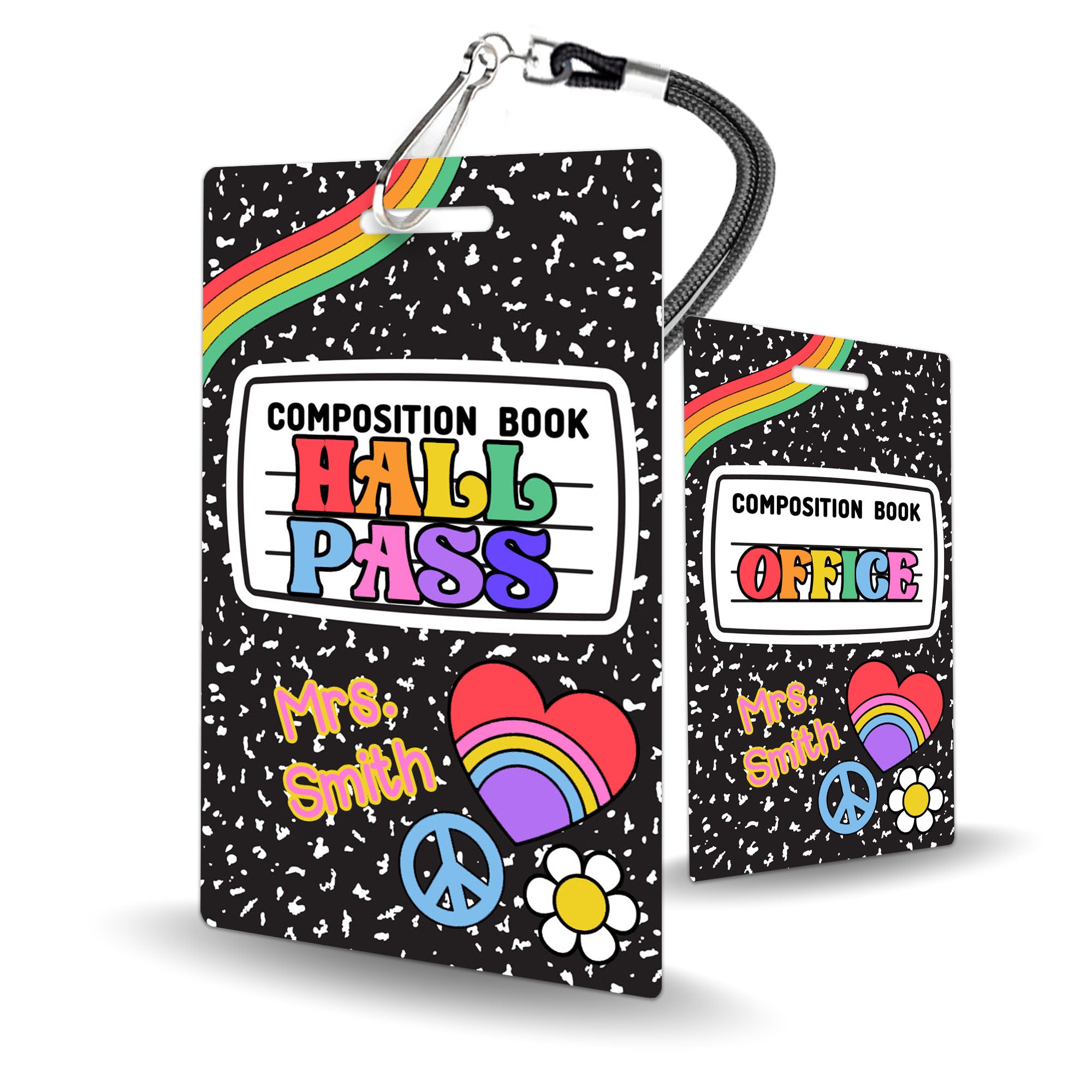 Composition Book with Flair Primary Hall Passes (Set of 10)