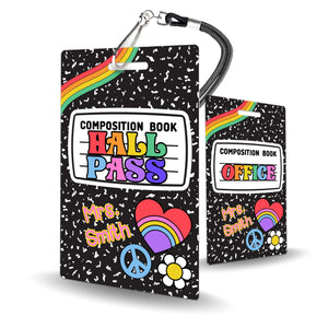 Composition Book with Flair Primary Hall Passes (Set of 10)