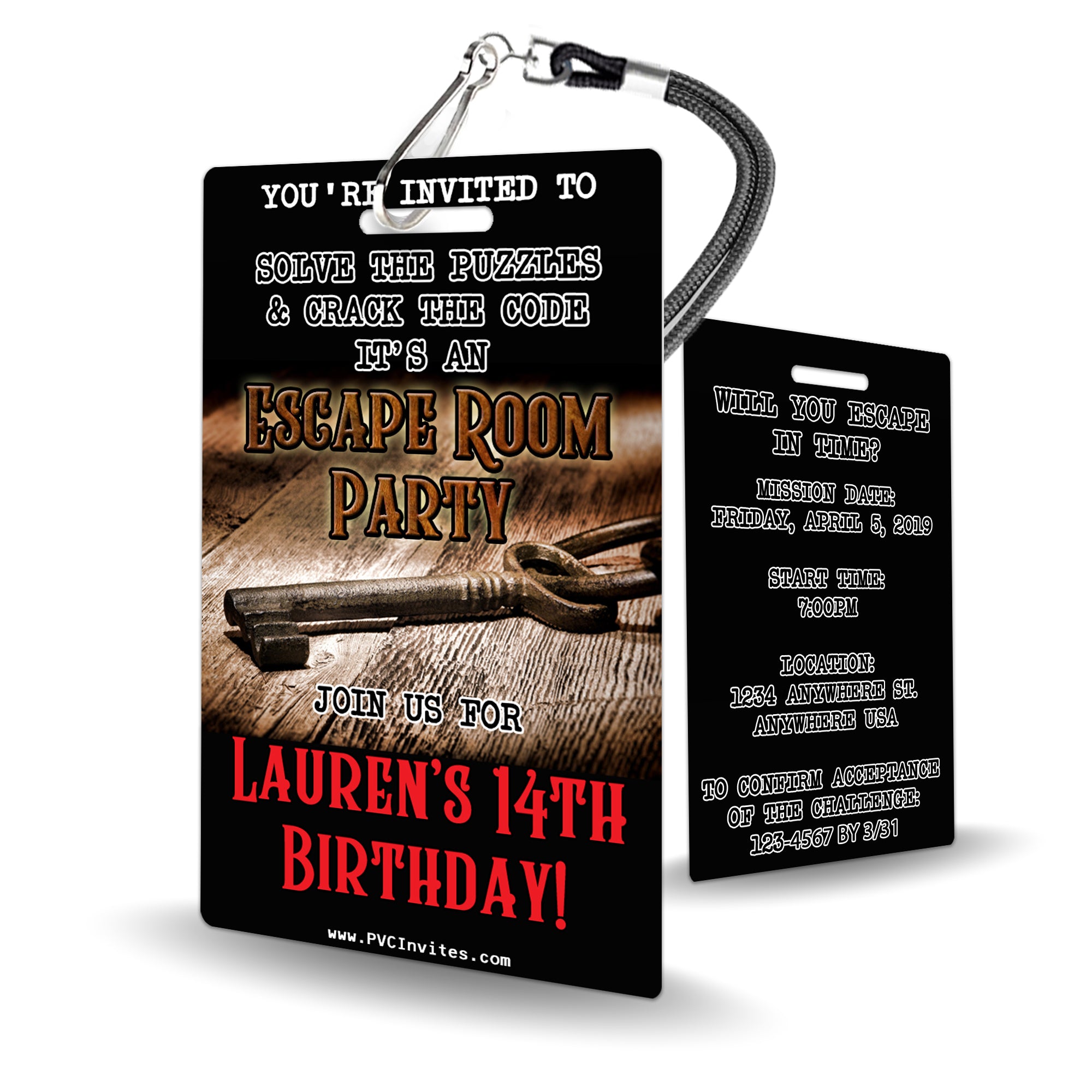 Escape Room Invitation