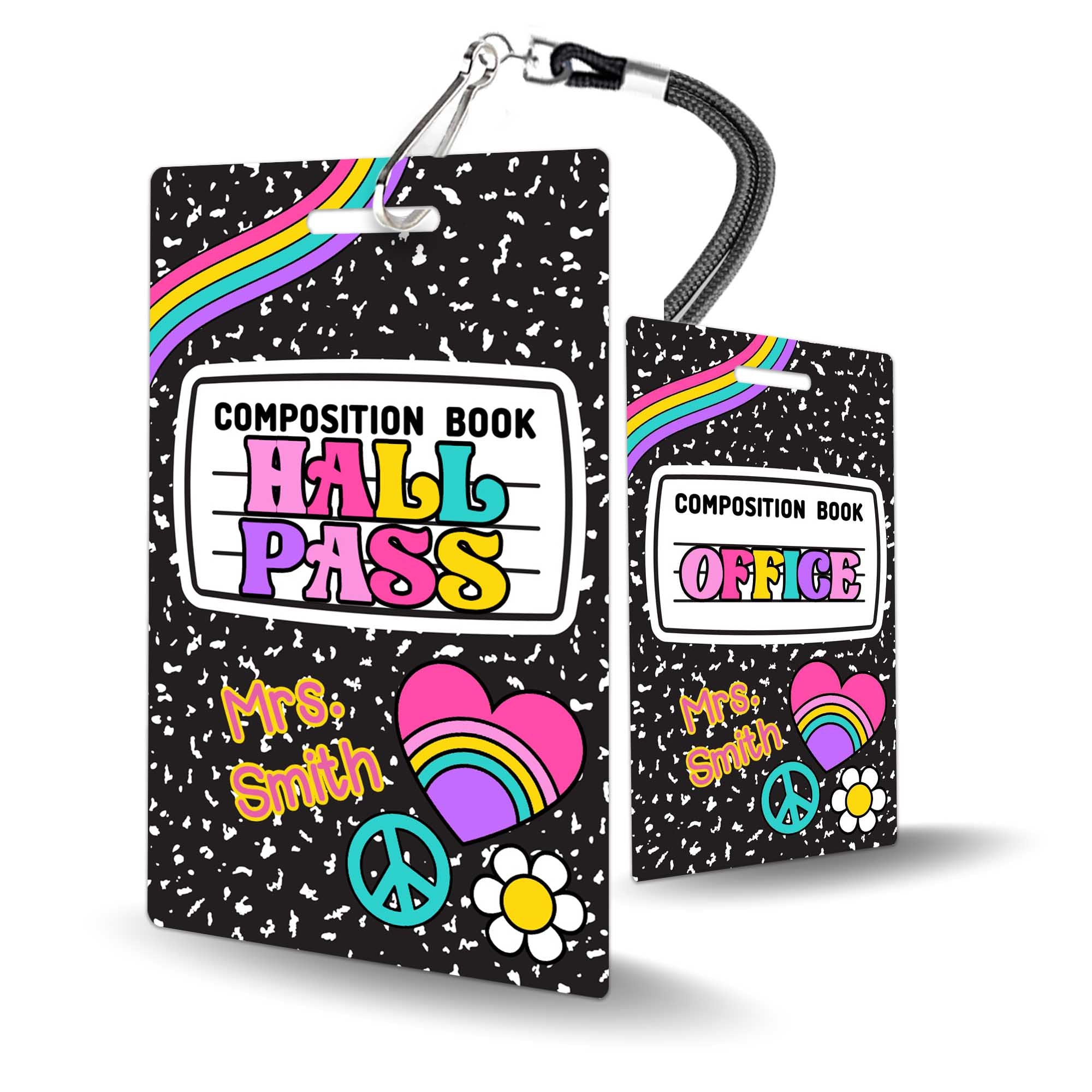 Composition Book with Flair Hall Passes (Set of 10)