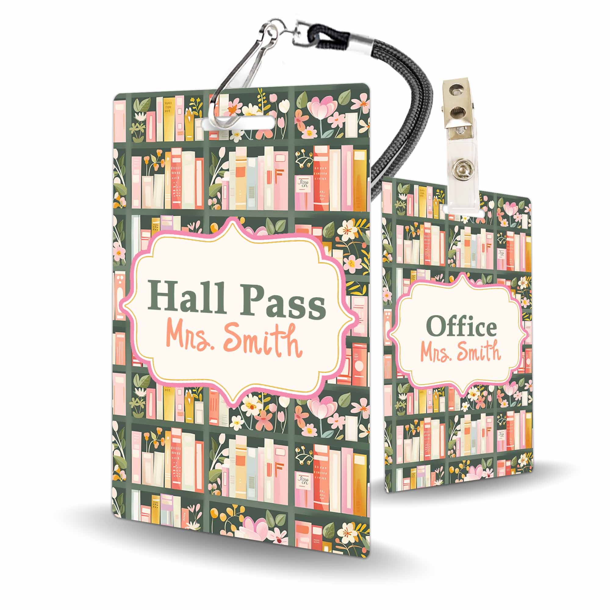 Books Upon Books Hall Passes (Set of 10)