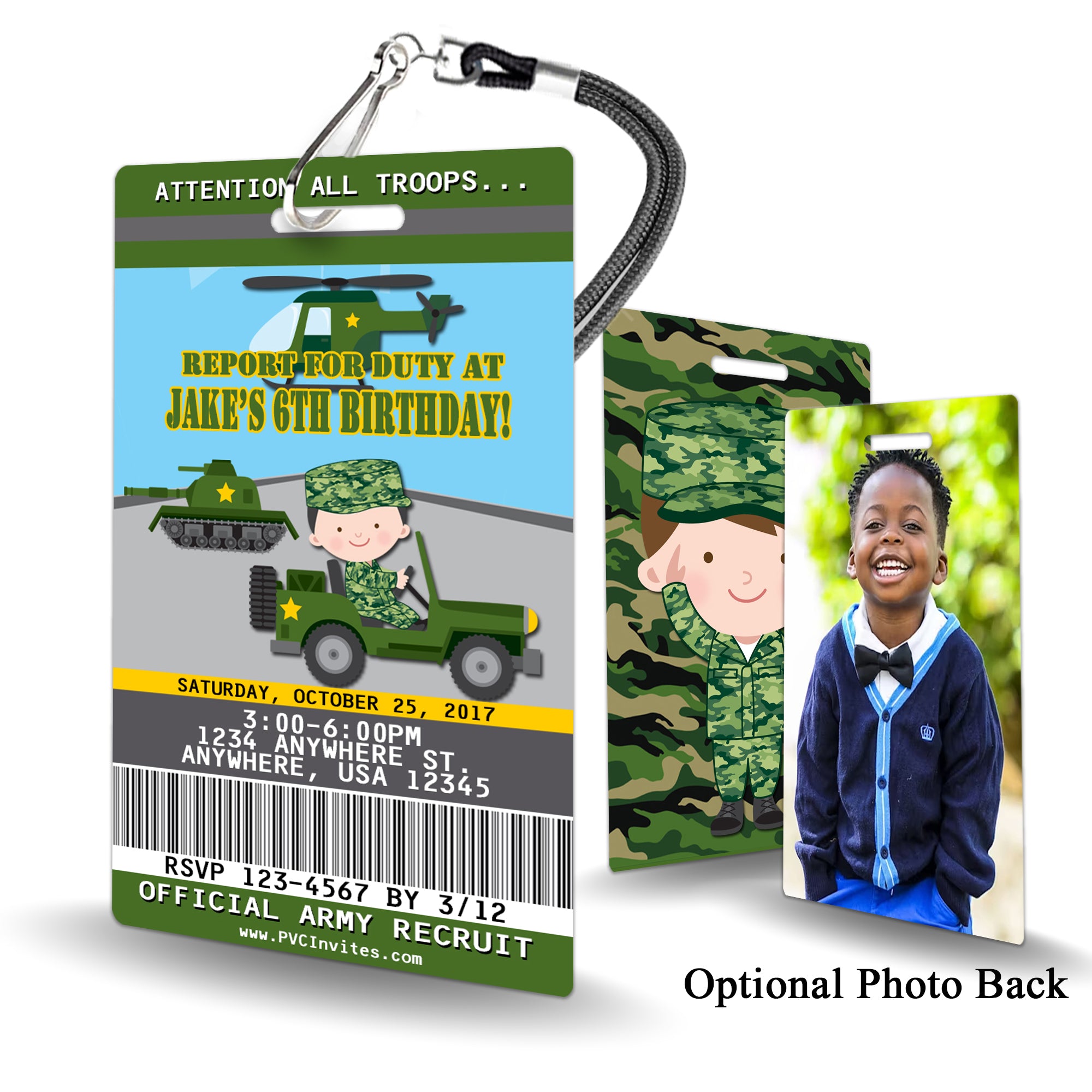 Army Birthday Invitation