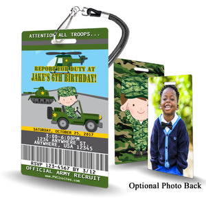 Army Birthday Invitation