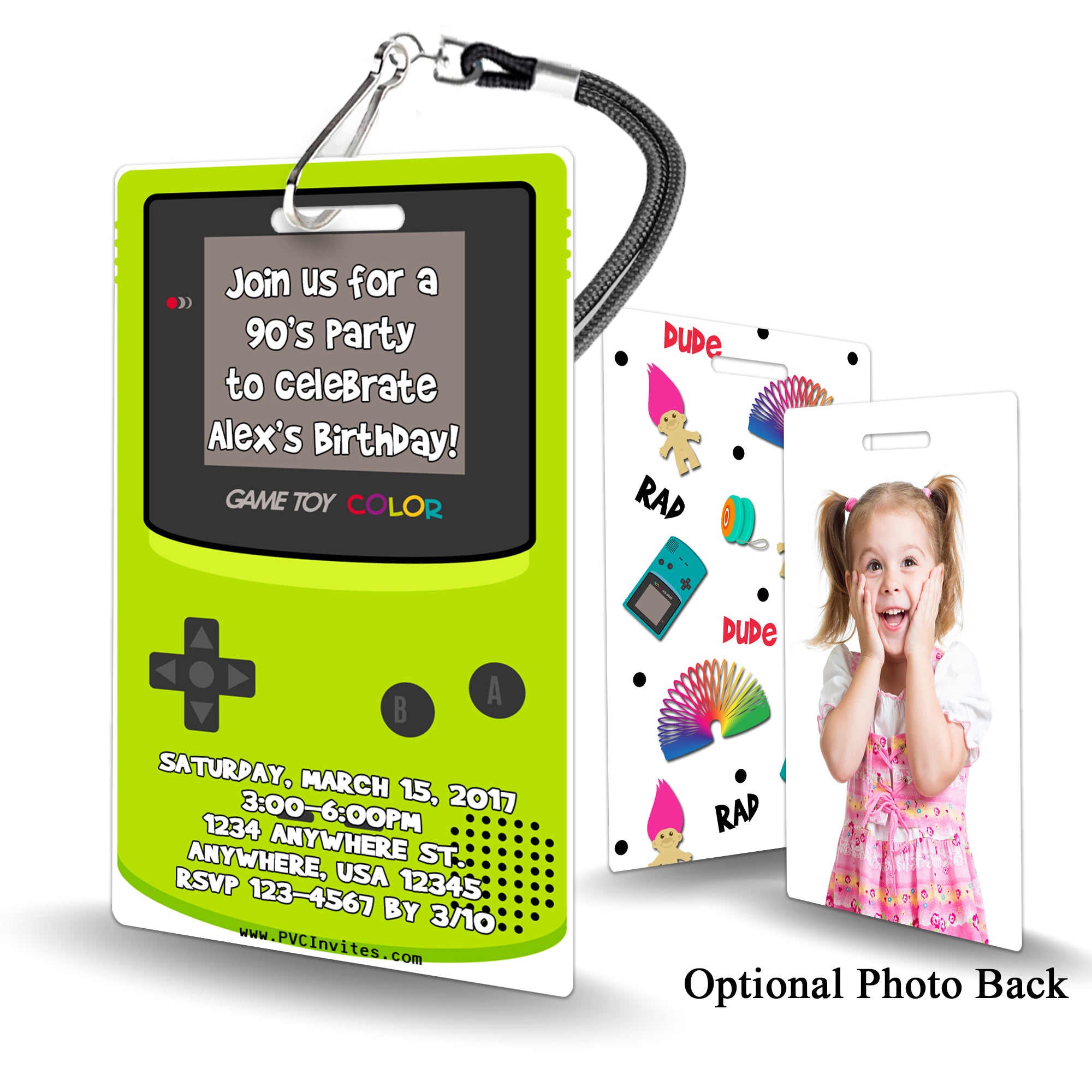 1990's Birthday Invitation