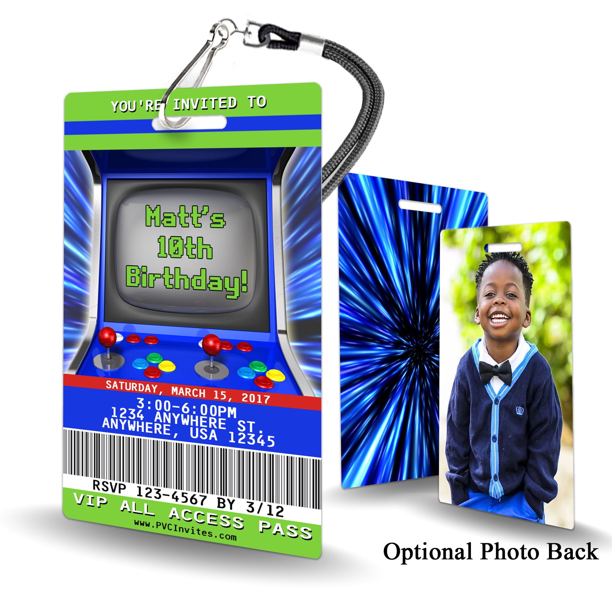 Arcade Birthday Invitation