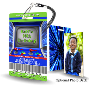 Arcade Birthday Invitation