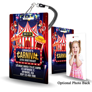 Carnival Birthday Invitation