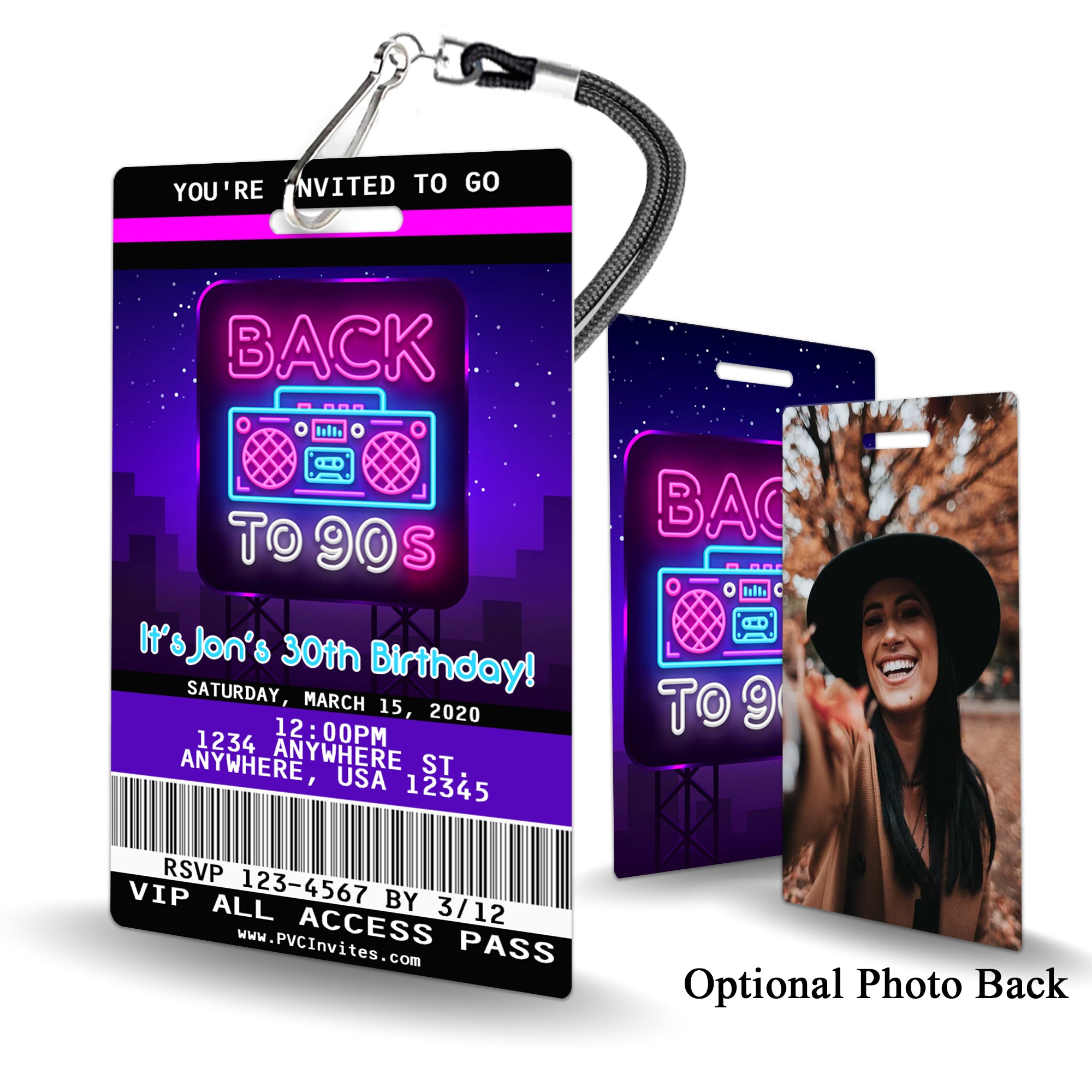 90's Birthday Invitation