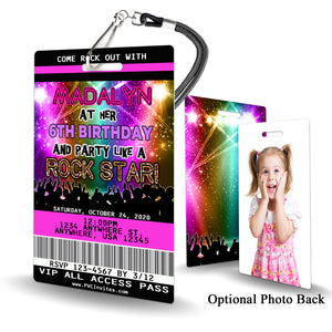Rock Star Birthday Invitation