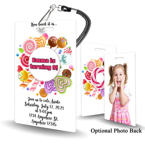 Candy Birthday Invitation