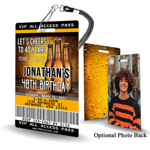 Beer Birthday Invitation