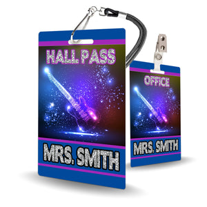 Rock Star Theme Classroom Hall Pass Set of 10