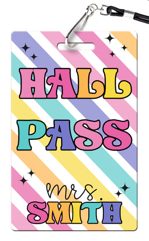 Retro Brights Hall Passes (Set of 10) (Copy)