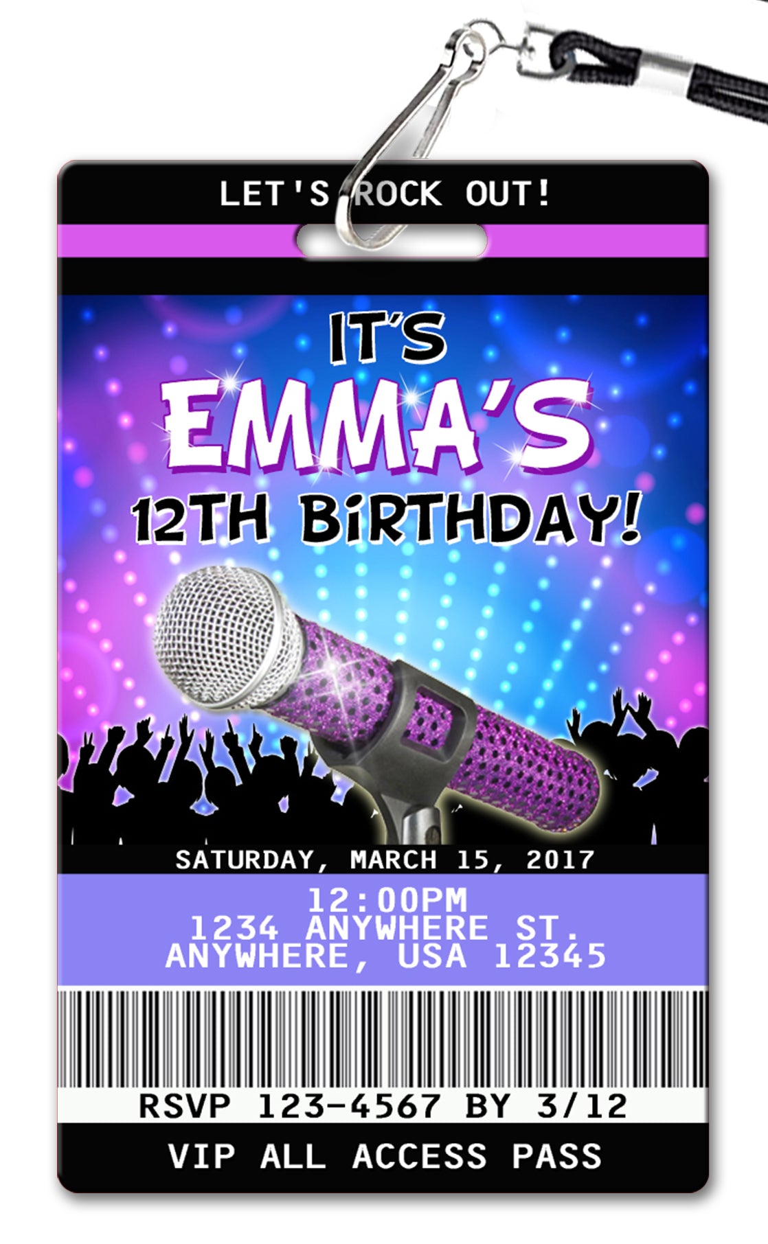Karaoke-Birthday-Invitation