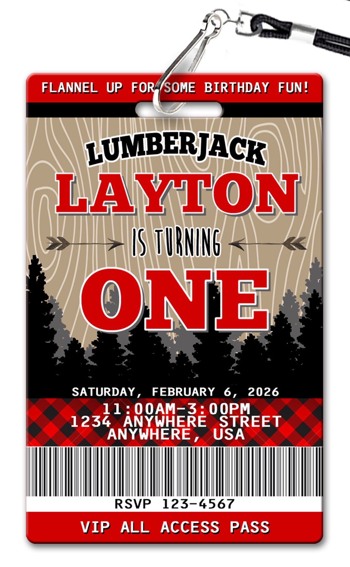 Lumberjack-Birthday-Invitation