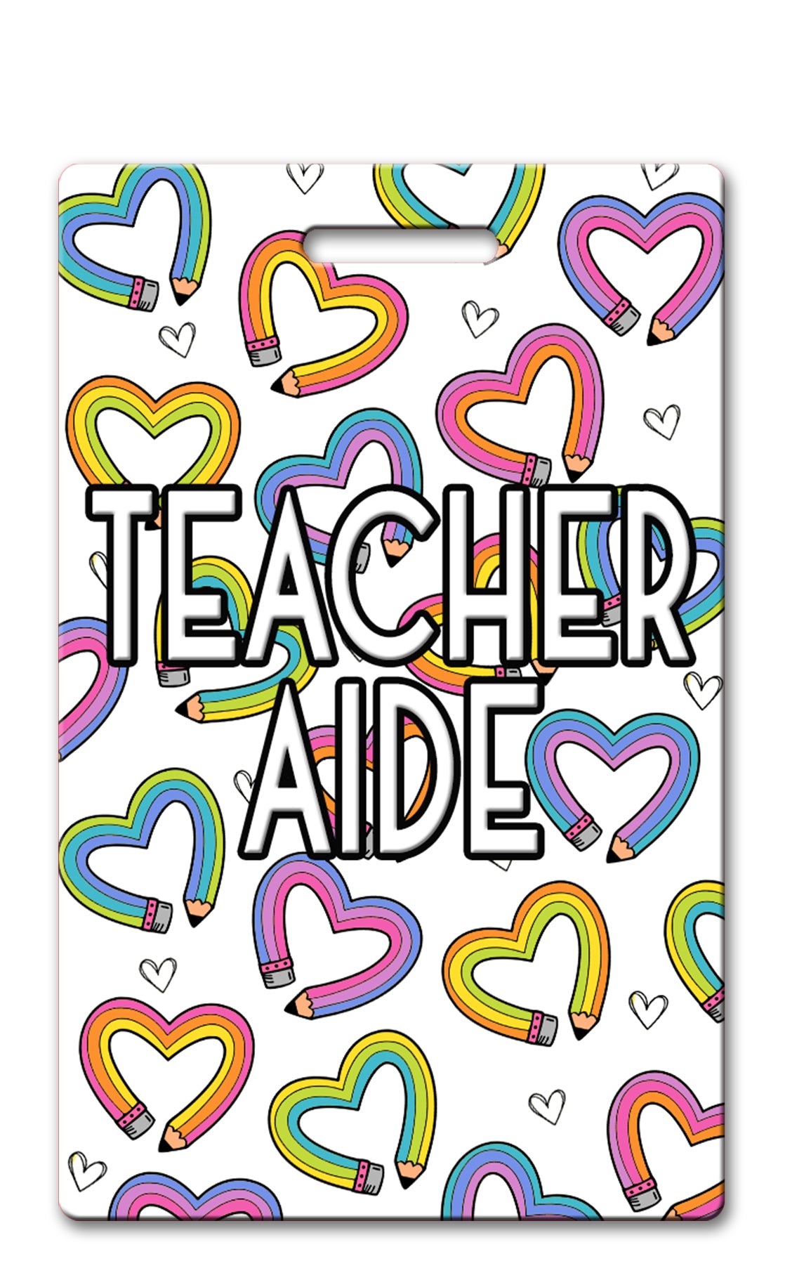 Pencil Hearts School Badge