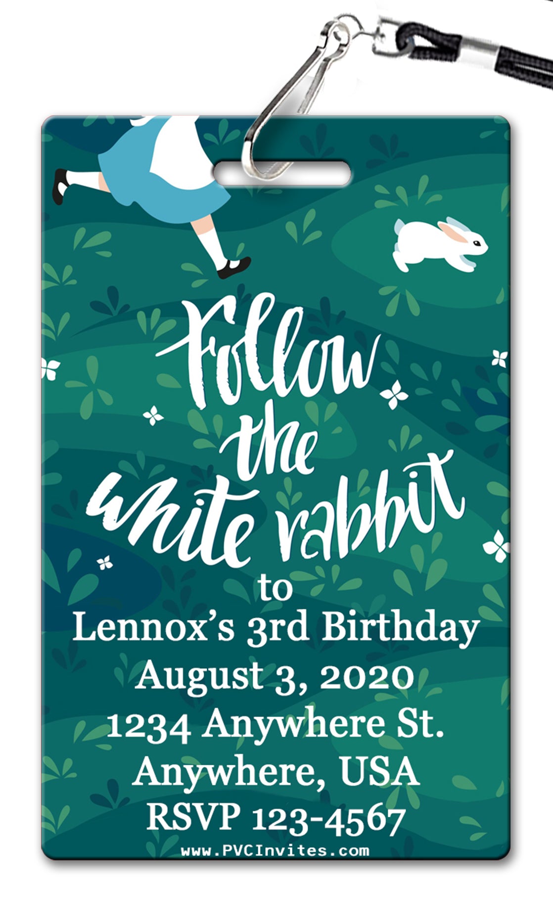 Alice in Wonderland Birthday Invitation
