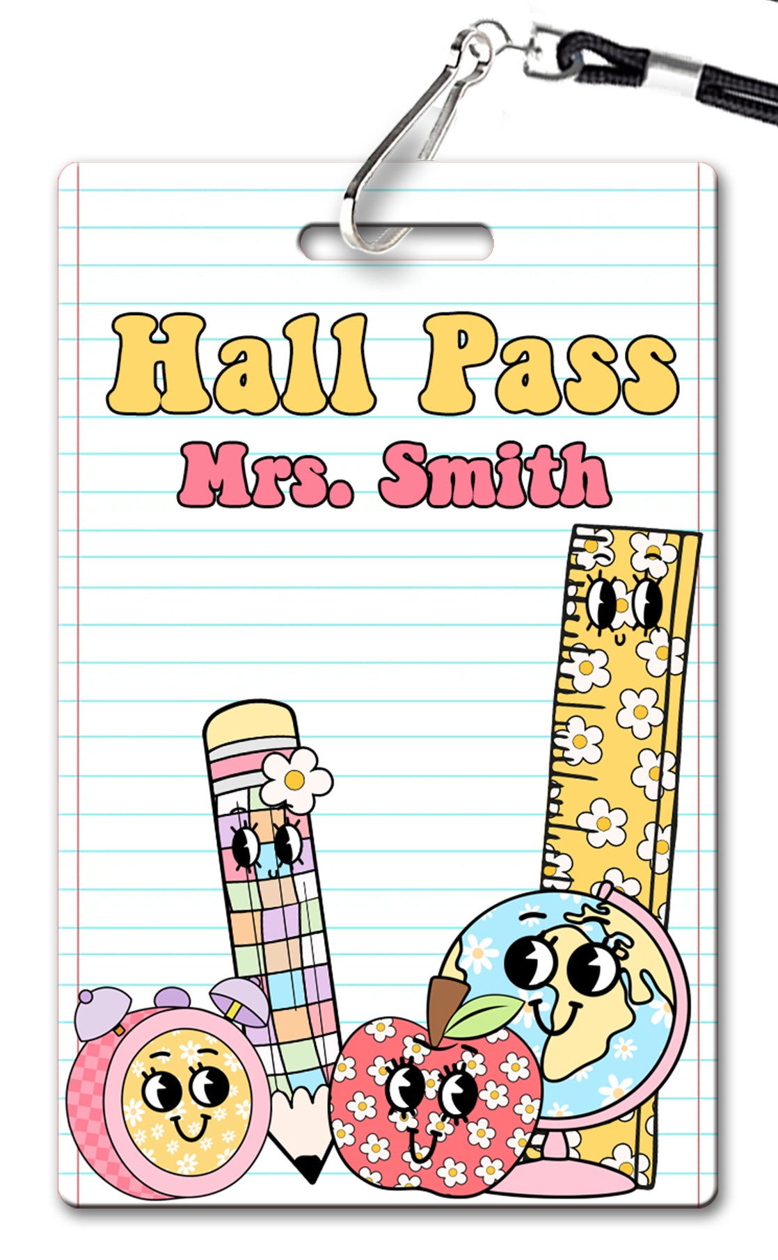 Old School Supplies Hall Passes (Set of 10)