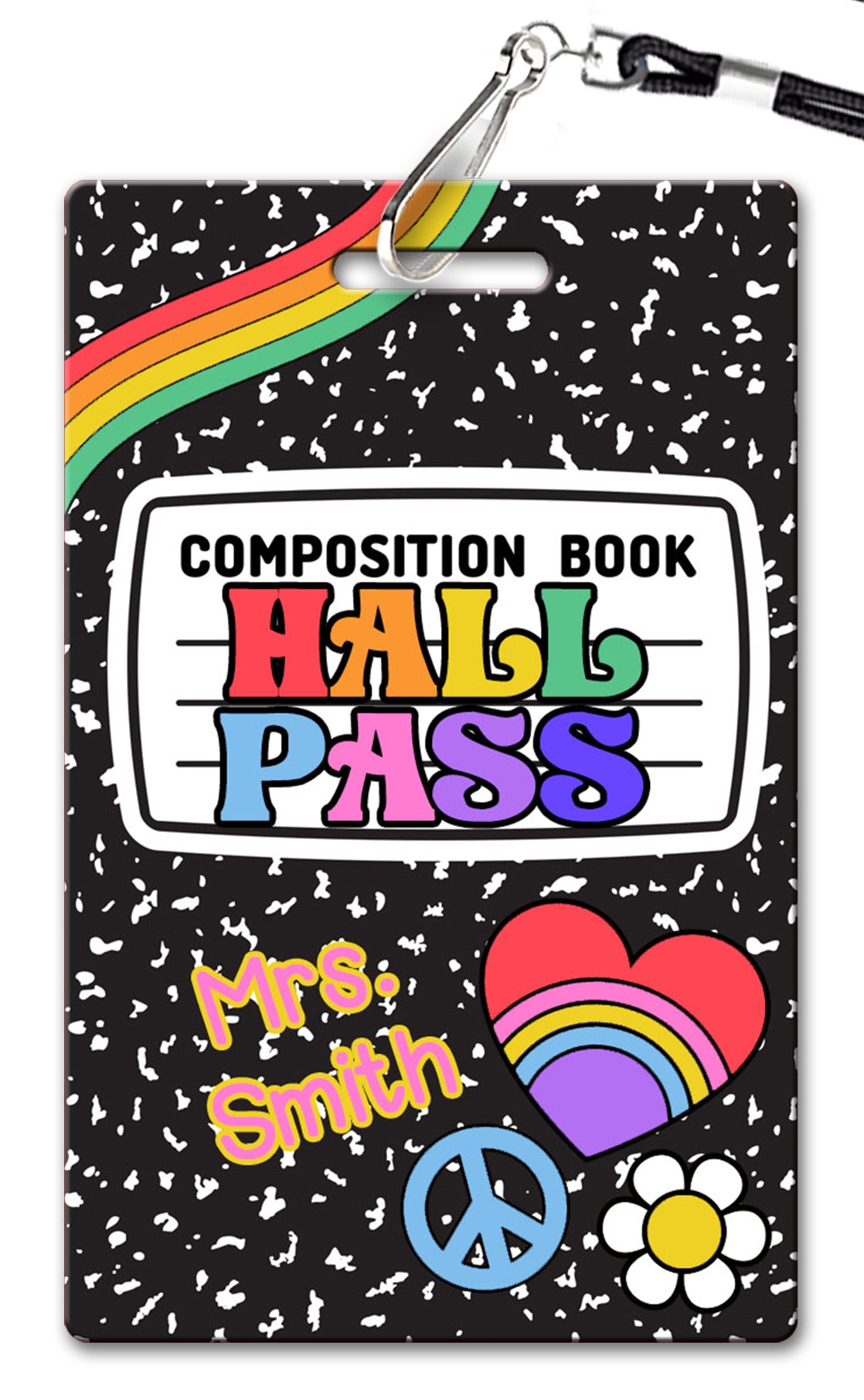 Composition Book with Flair Primary Hall Passes (Set of 10)
