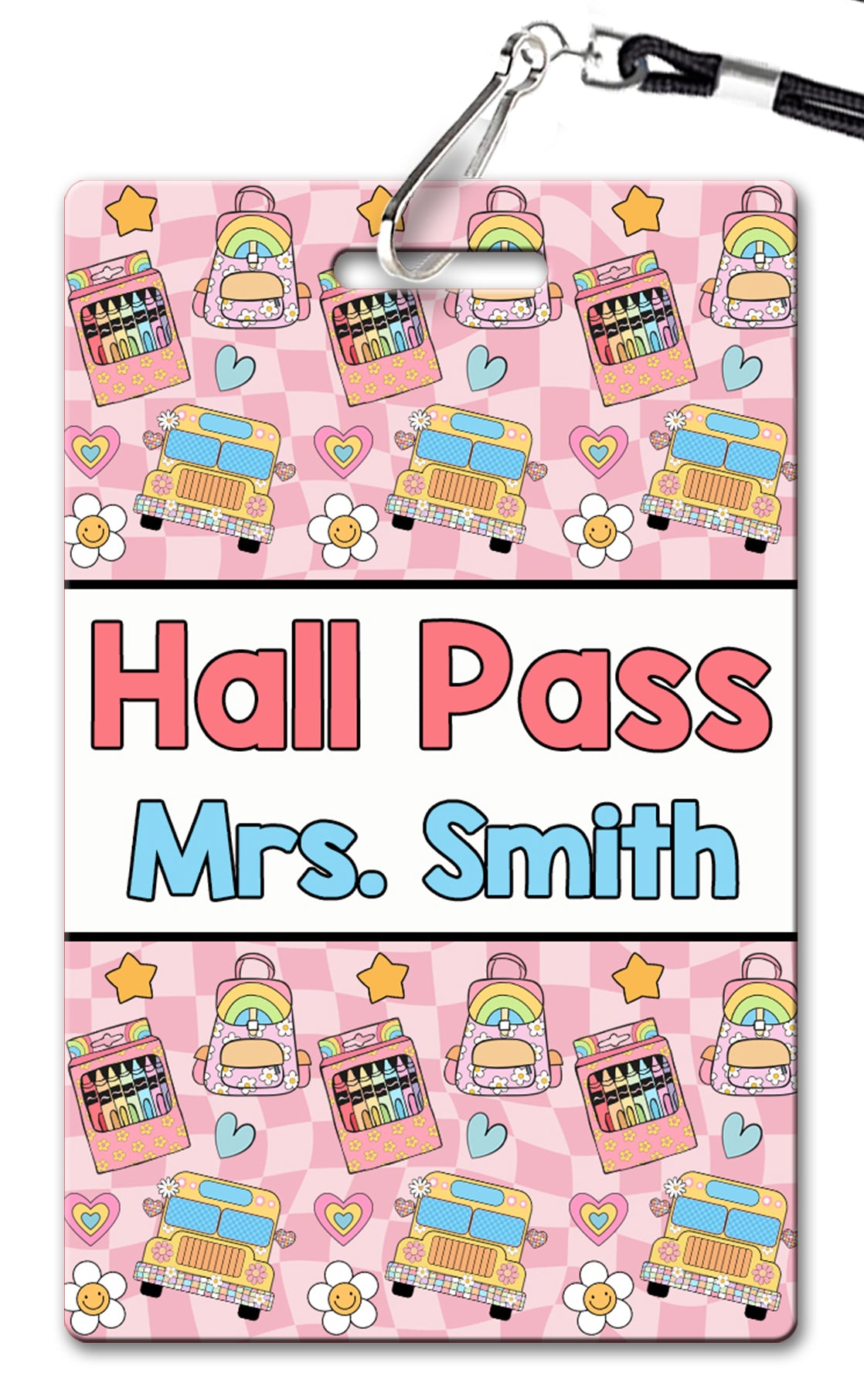 Checkerboard School Supplies Hall Passes (Set of 10)