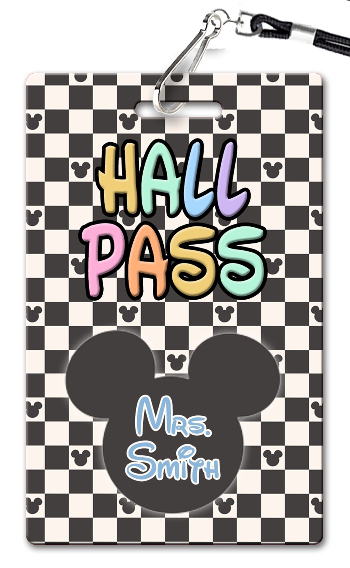 Pastel Mickey Hall Passes (Set of 10)