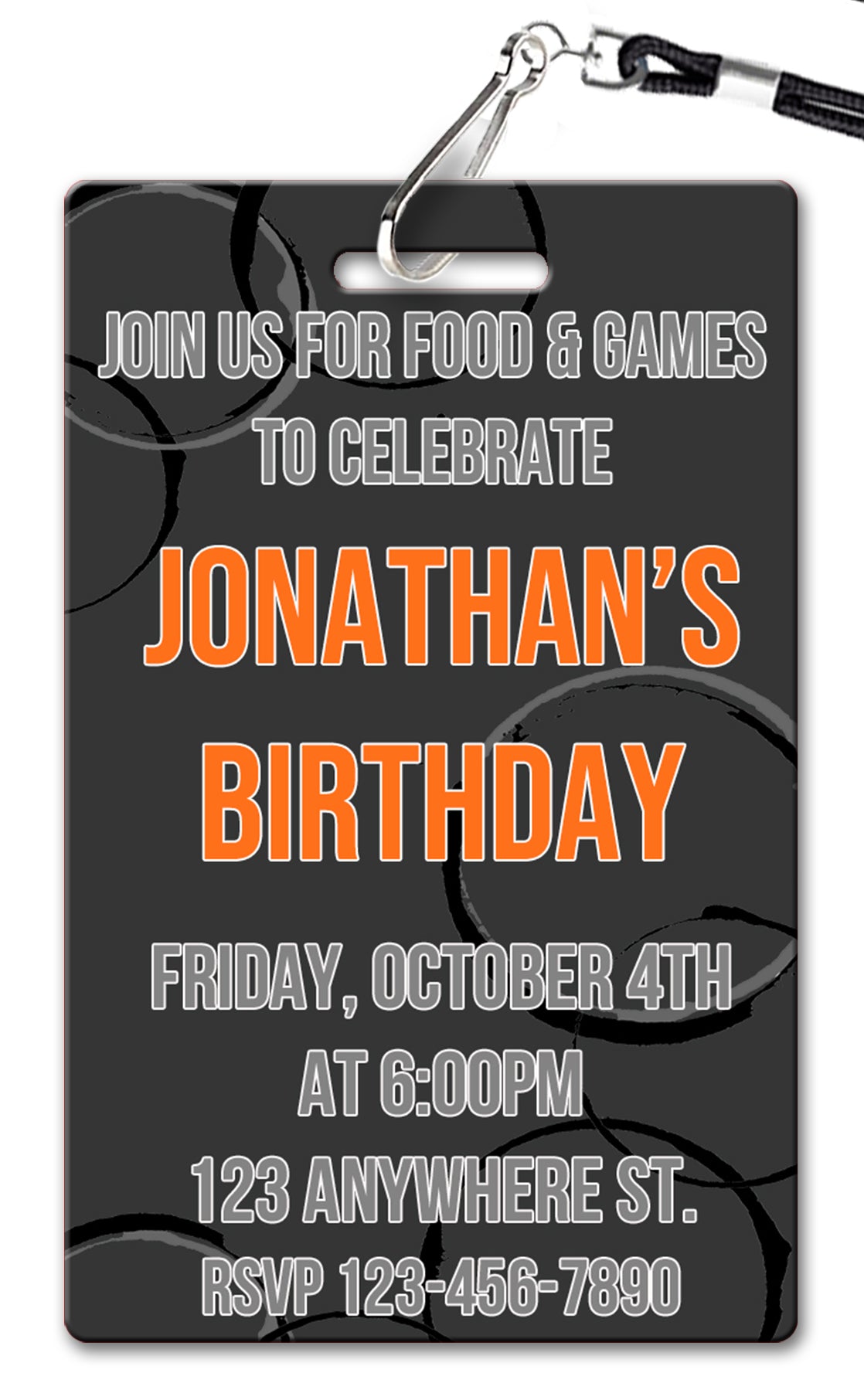 Circles Birthday Invitation