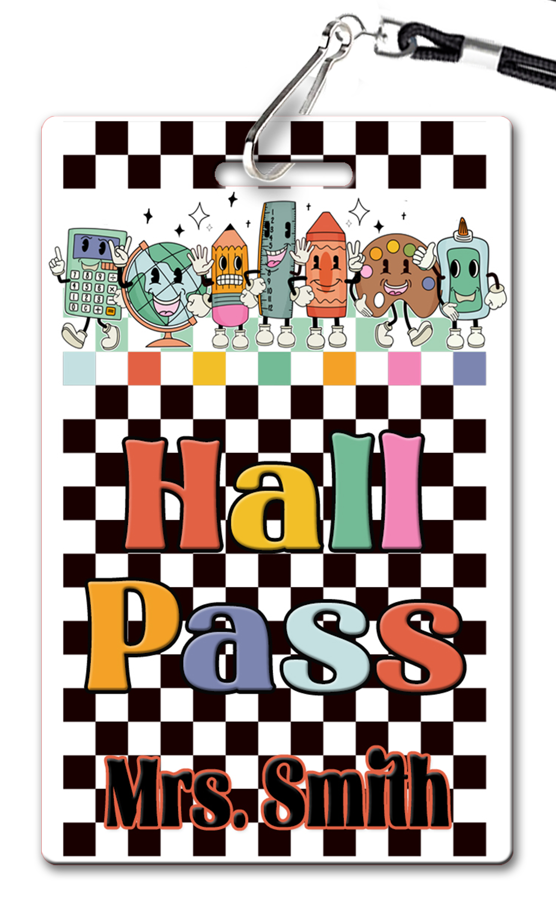 Vintage School Supplies Hall Passes (Set of 10)