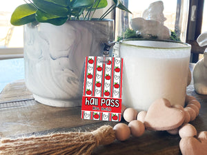 Apples and Stripes Hall Passes (Set of 10)