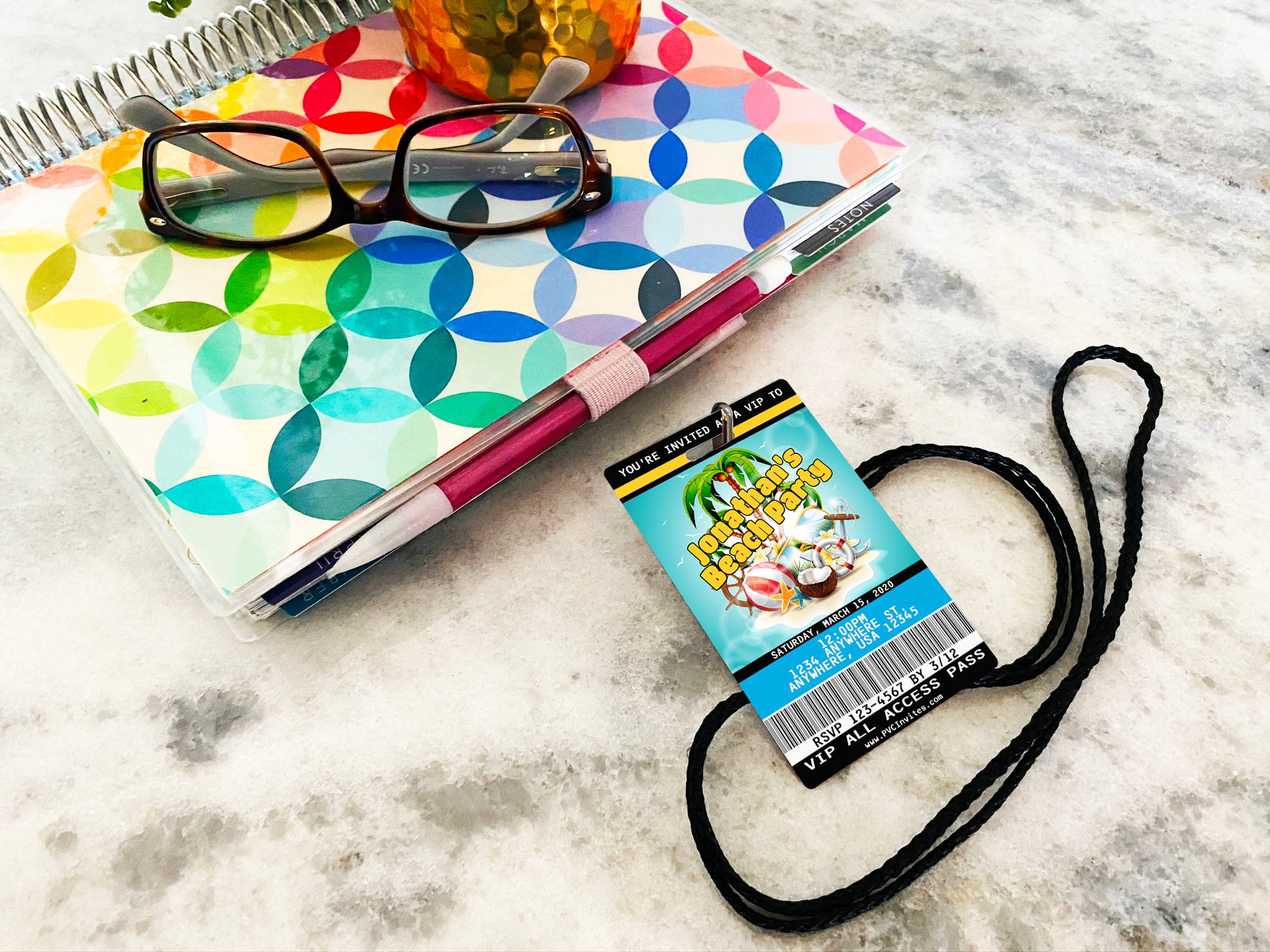 Beach Party Birthday Invitation