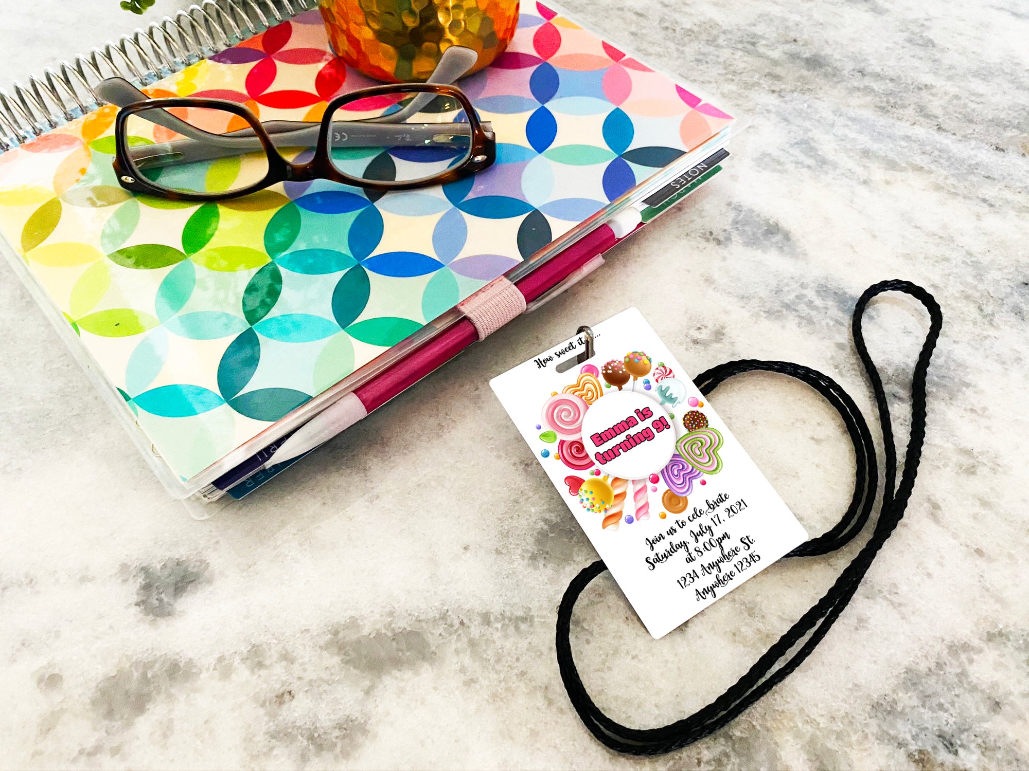 Candy Birthday Invitation