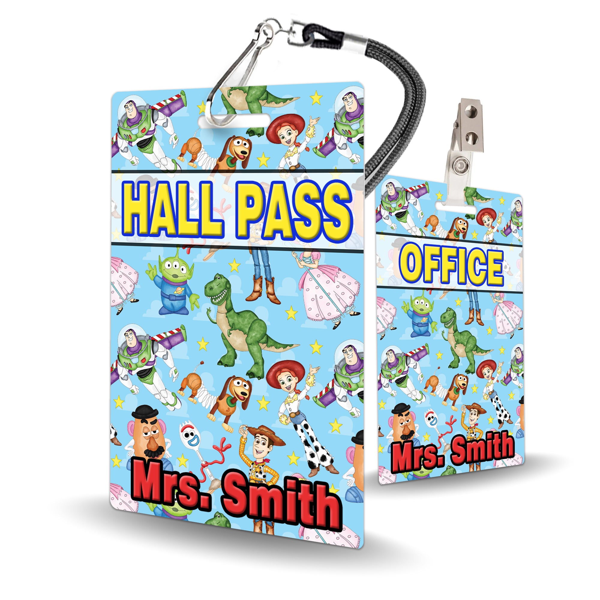 Toy Gang Theme Classroom Hall Pass Set of 10