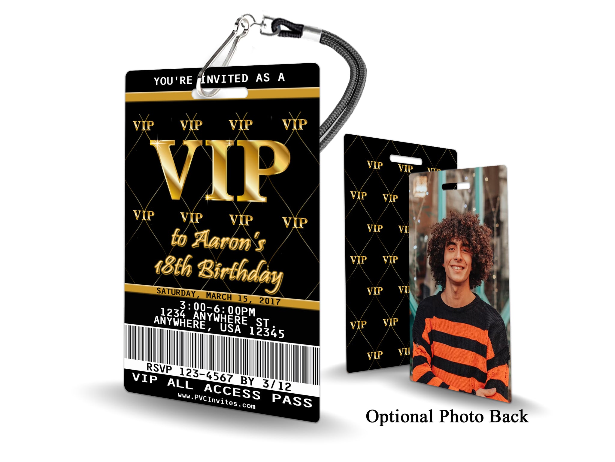 VIP Birthday Invitation - PVC Invites - VIP Birthday Invitations