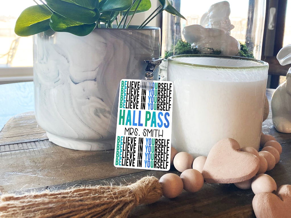 Believe Blues Hall Passes (Set of 10)