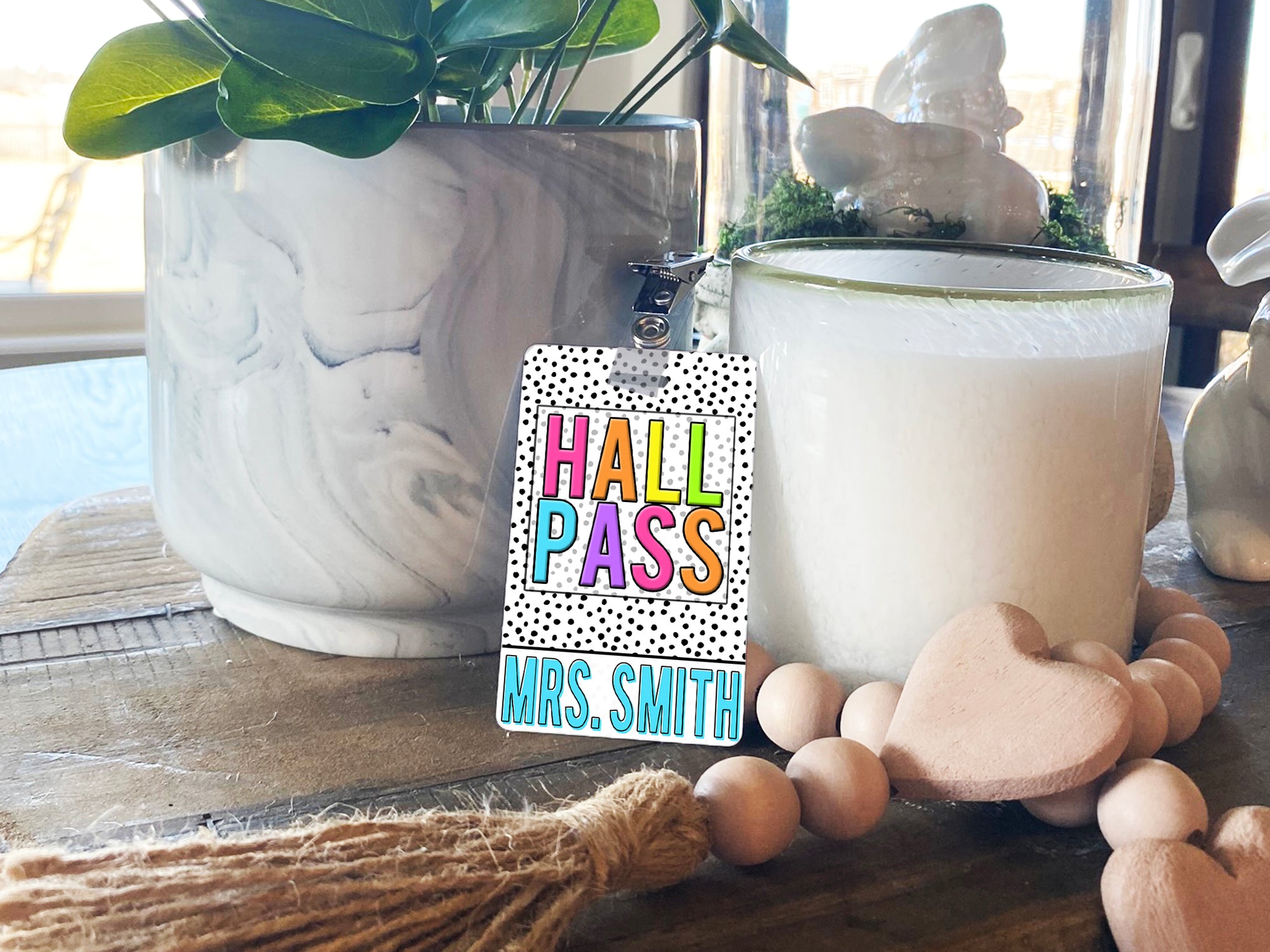 Boho Brights Hall Passes (Set of 10)