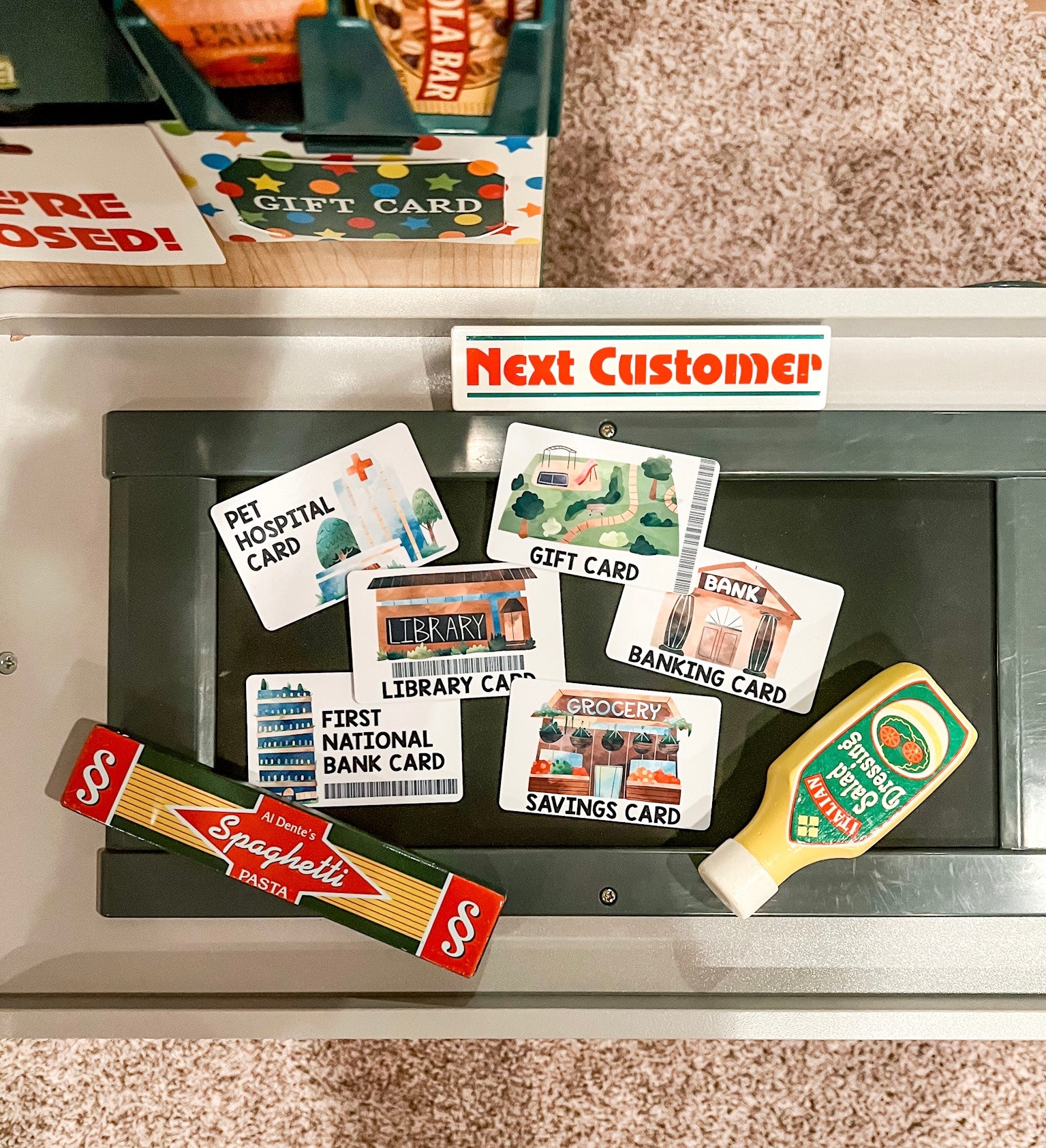 Dramatic Play Wallet Set (6 Cards)