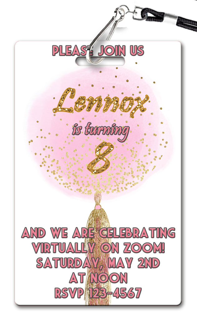 Balloon Birthday Invitation