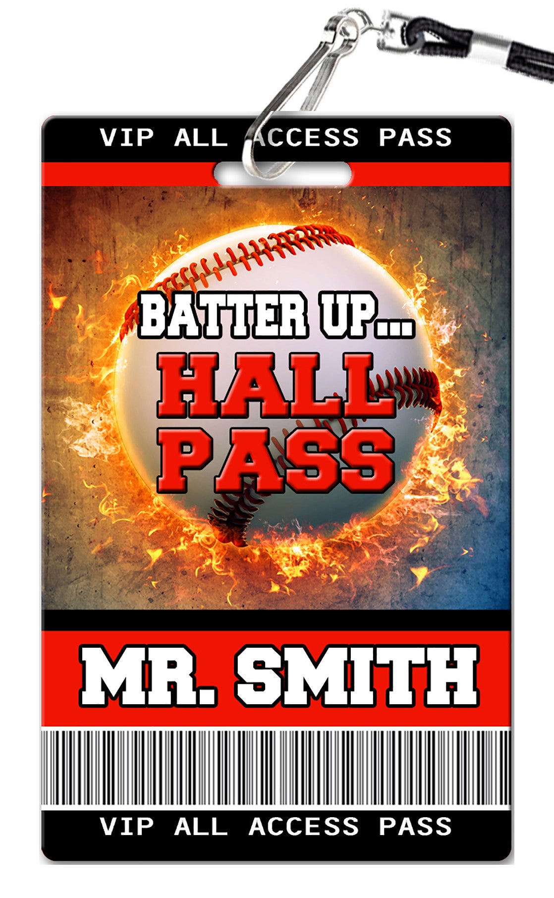 Baseball Hall Passes (Set of 10)