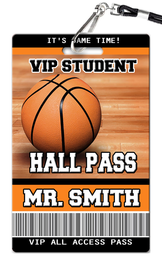 Basketball Hall Passes (Set of 10)