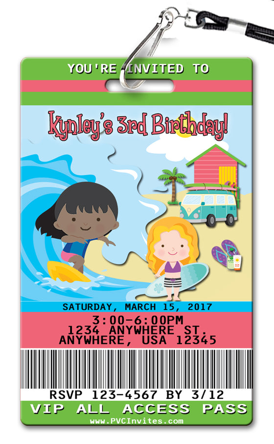 Beach Birthday Invitation