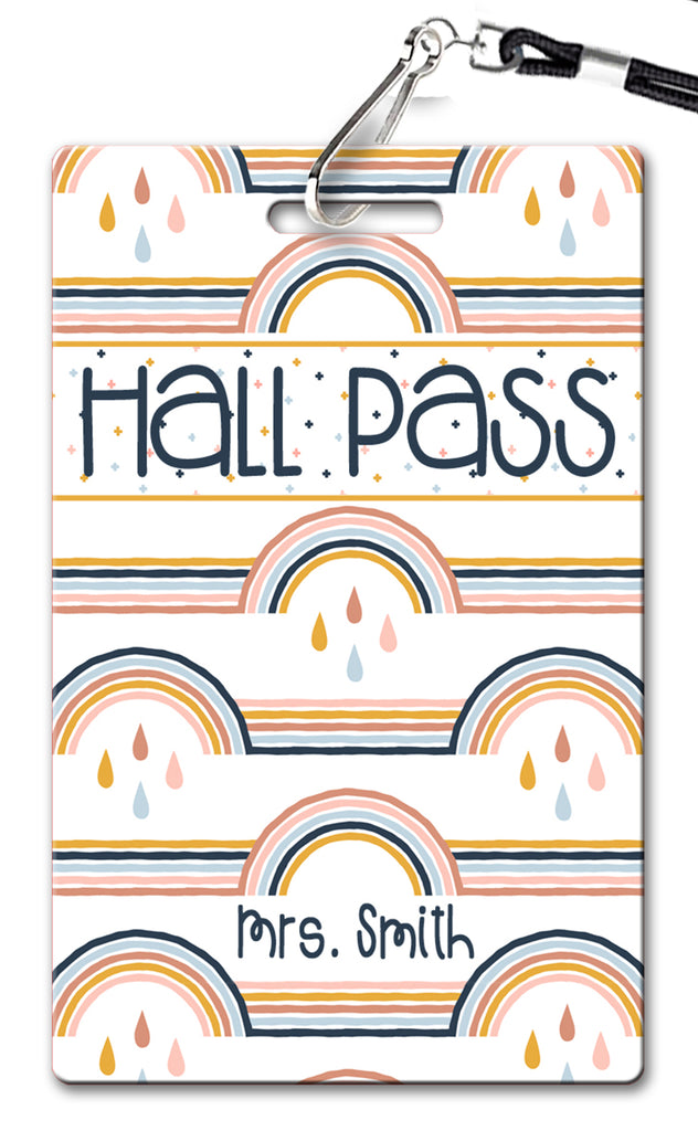 Boho Rainbow Hall Passes (Set of 10)