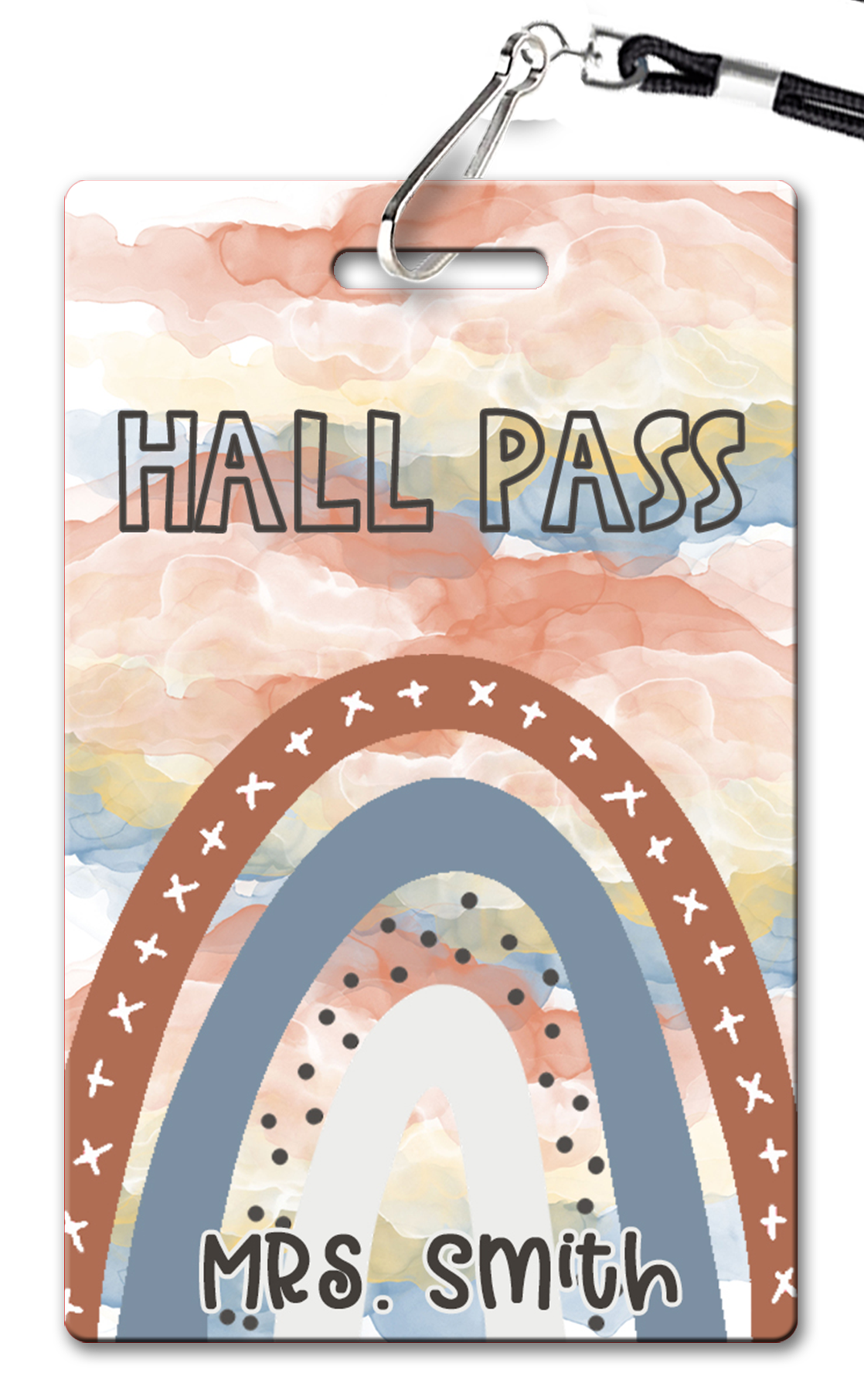 Boho Rainbows Hall Passes (Set of 10)