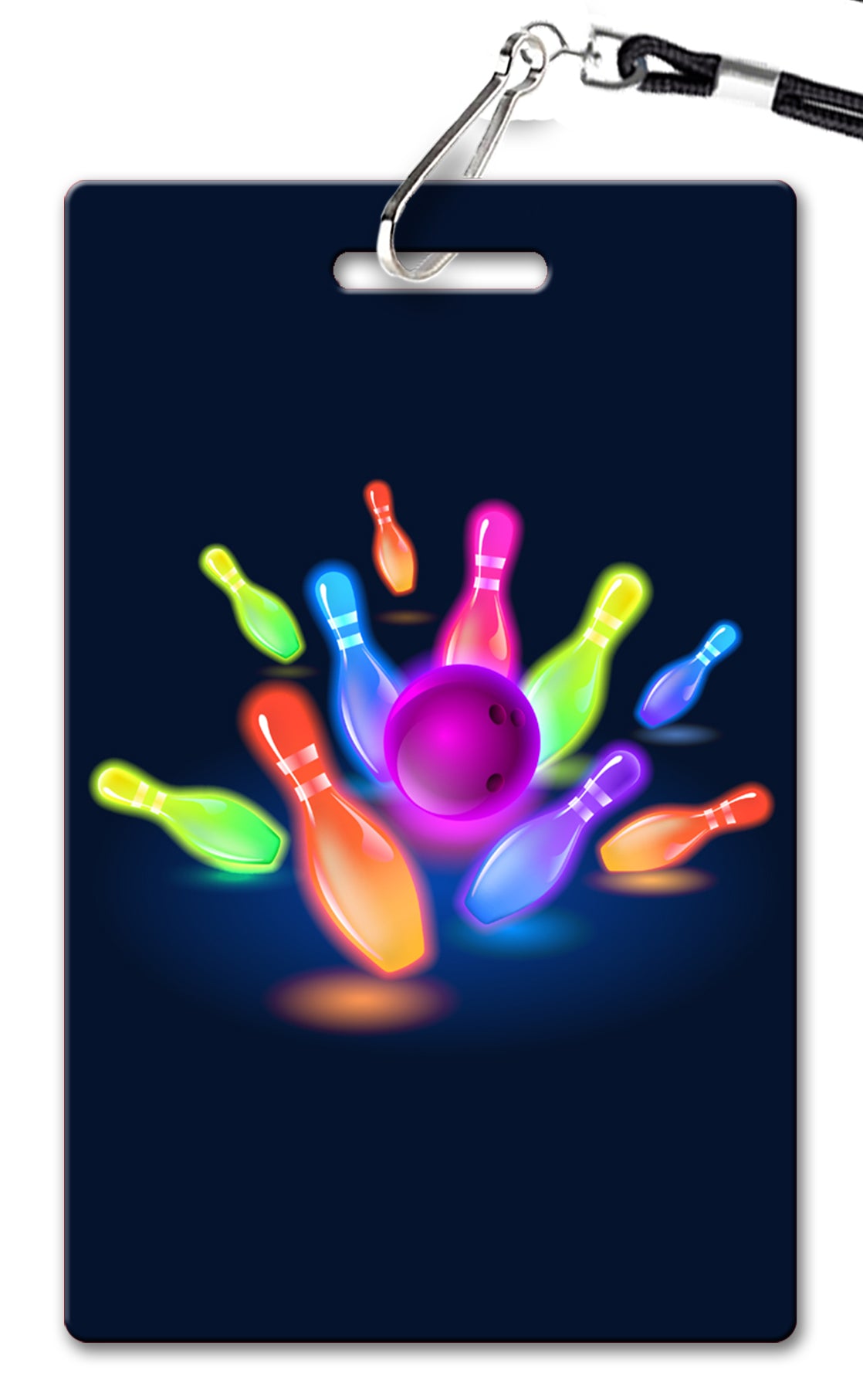 Bowling Glow Birthday Invitation